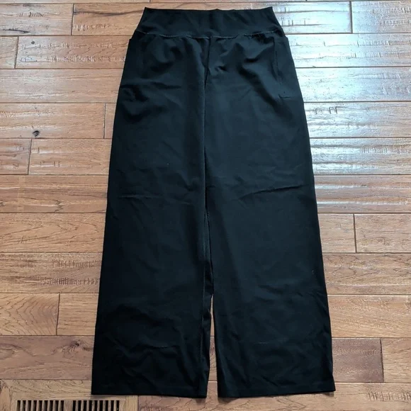 Soma 24/7 High Waist Wide Leg Max Coverage Knit Black Wide-Leg Pants - Picture 5 of 9